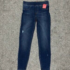 Spanx Distressed Denim Legging‎ Womens Small Medium Wash Blue Pull On 20203R